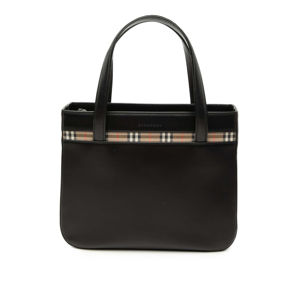 Burberry House Check Trimmed Leather #271805B36B